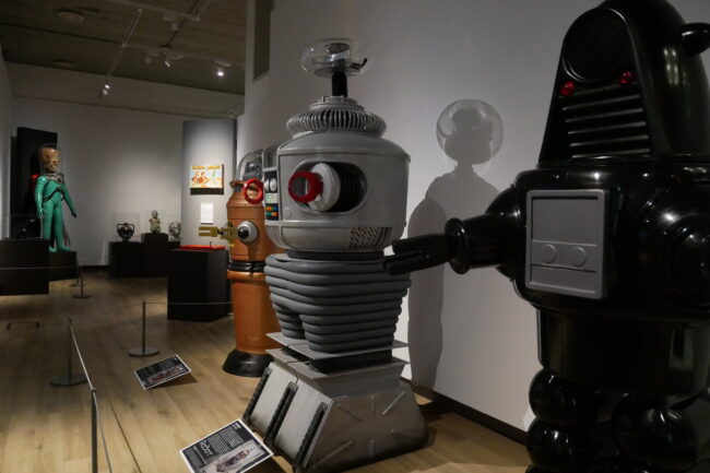 Various robots on display at Robot Touring exhibition from the Movie Magic