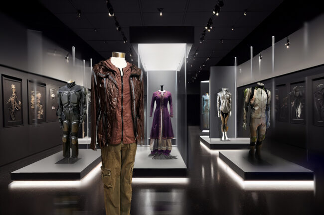 Movie costume visual display from Touring exhibition from the Movie Magic